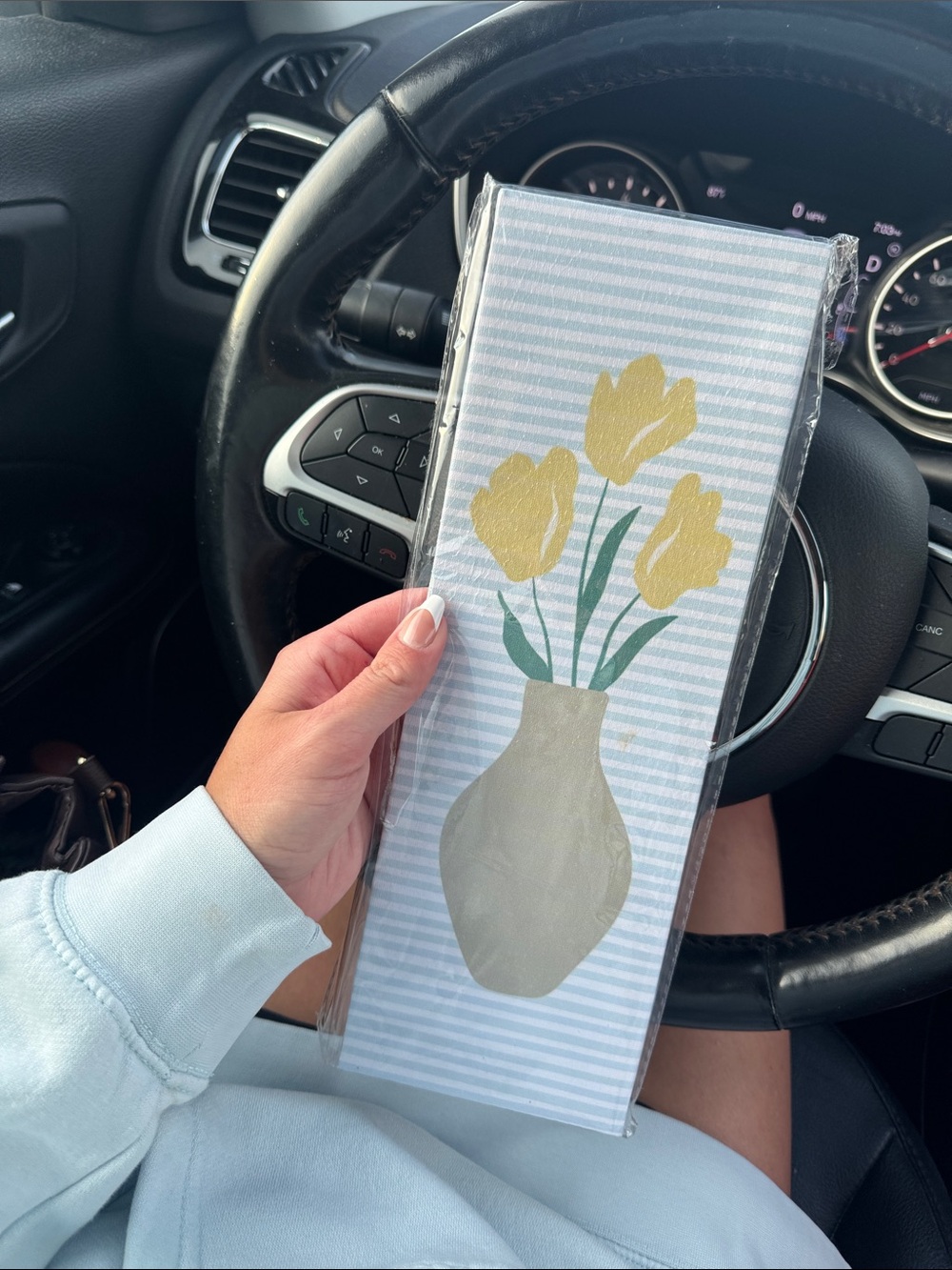 NWT Wall Canvas - yellow flower